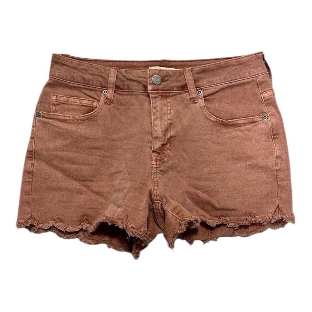 Harper Heritage Scalloped Hem Denim Shorts